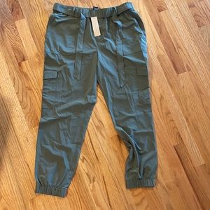 Banana Republic Tie Waist Cargo Joggers with pockets